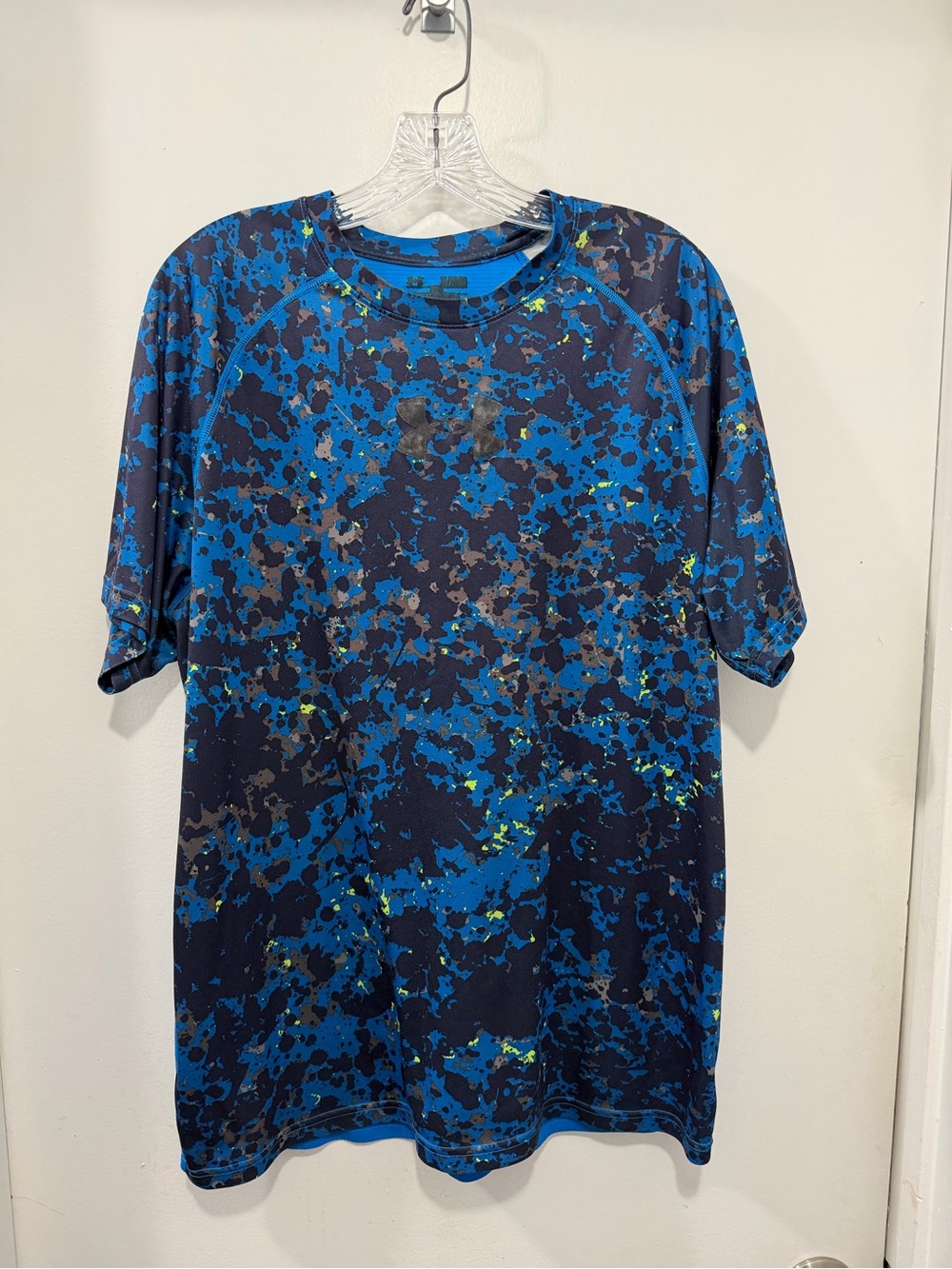 Under Armour Blue & Black Camo Short-Sleeve Performance Tee